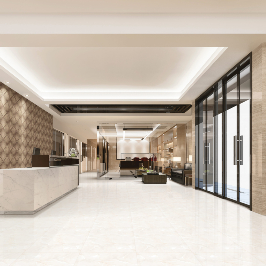 3d rendering modern luxury hotel and office reception and lounge with meeting room chair